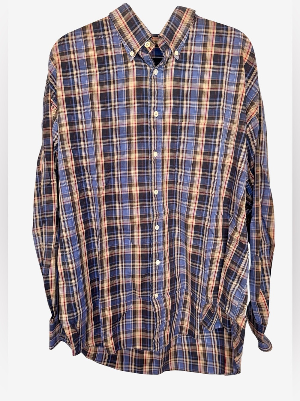 Burberry Vintage Plaid Button Down Size XL